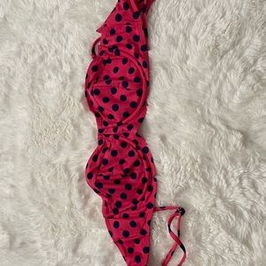 Vintage Cup Style Polka Dot Bikini Top